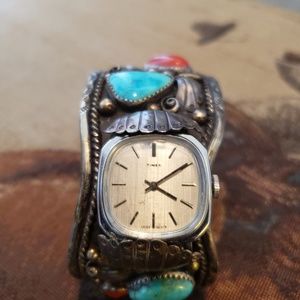 Mens Navajo cuff watch